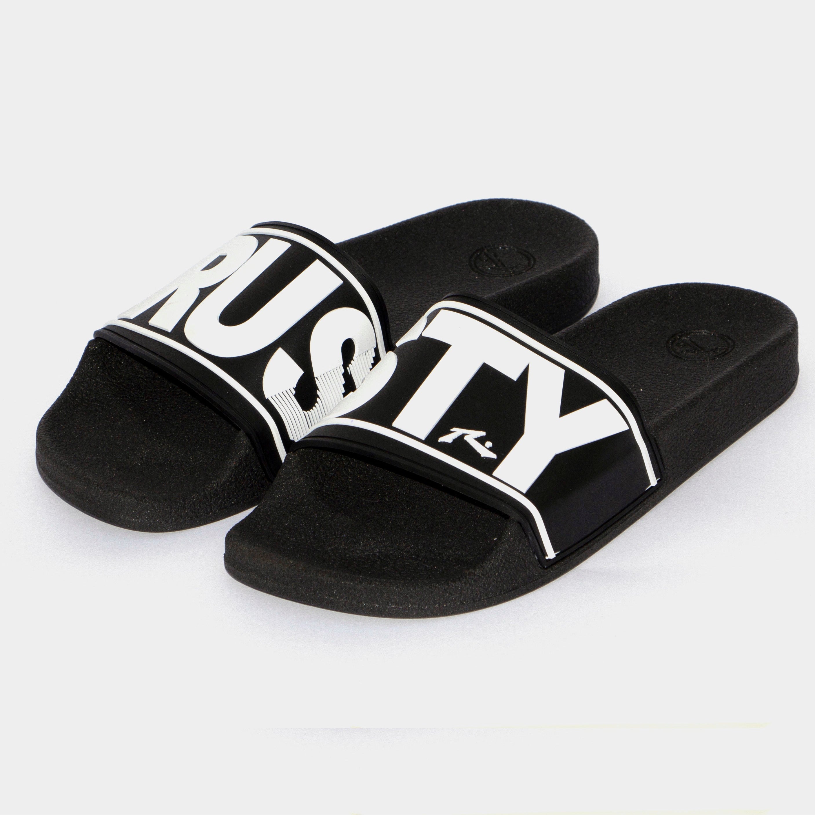 Ojotas Rusty Wordis Slide Jr Black