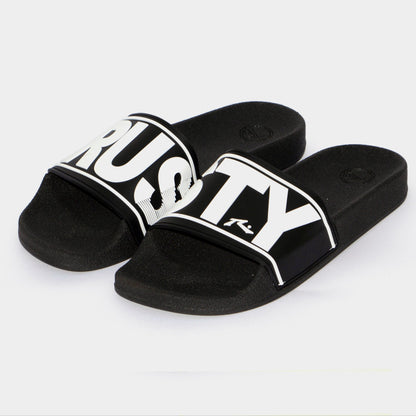 Ojotas Rusty Wordis Slide Jr Black