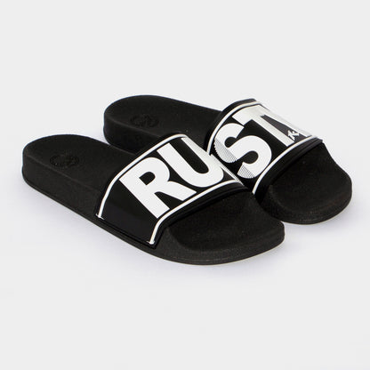 Ojotas Rusty Wordis Slide Black