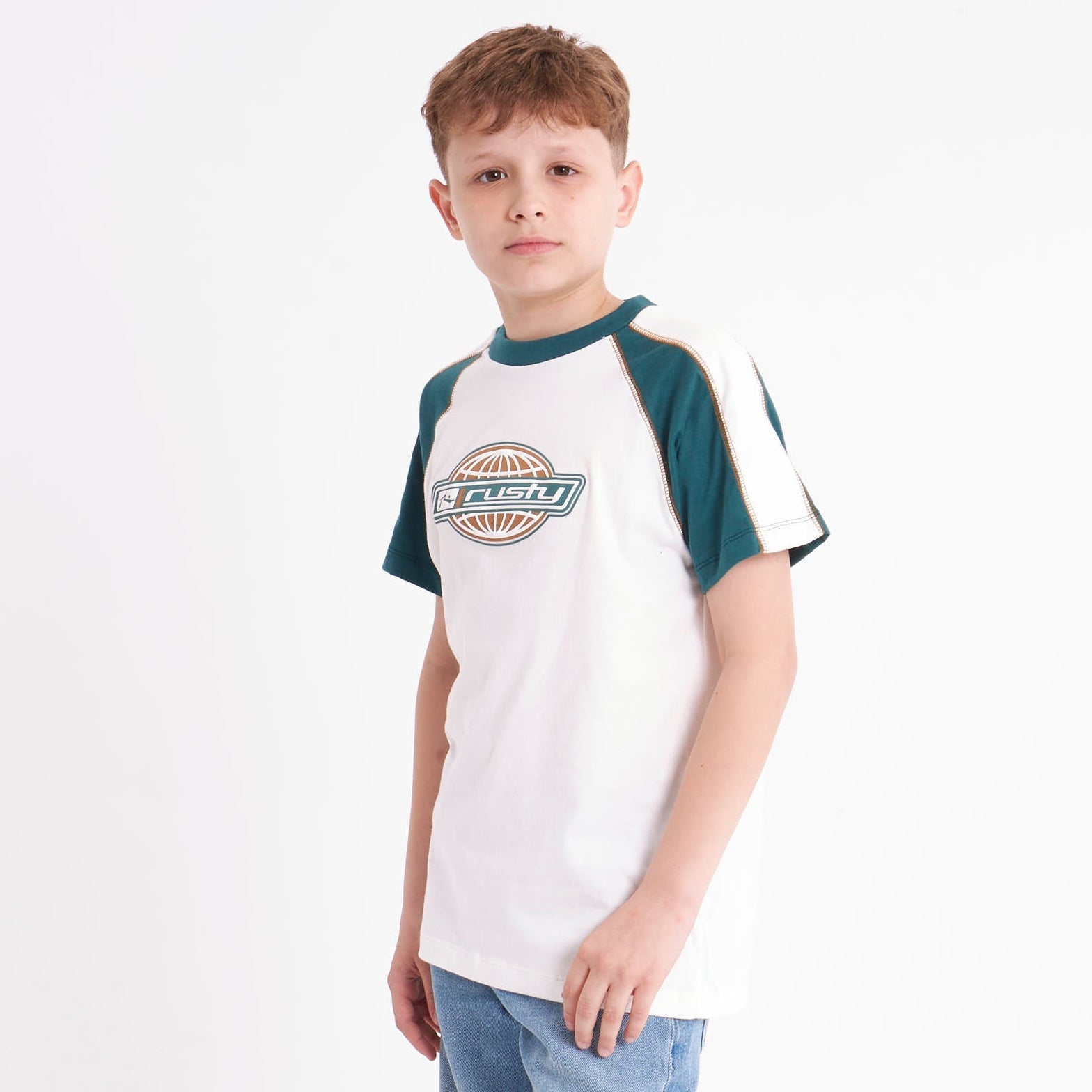 Remera Mc Rusty World Logo Tee Jr Off White