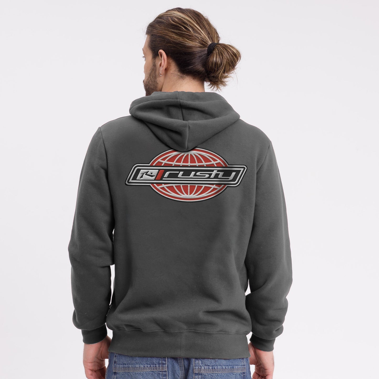 Campera Canguro Rusty World Tour Zh* Grey Graphite