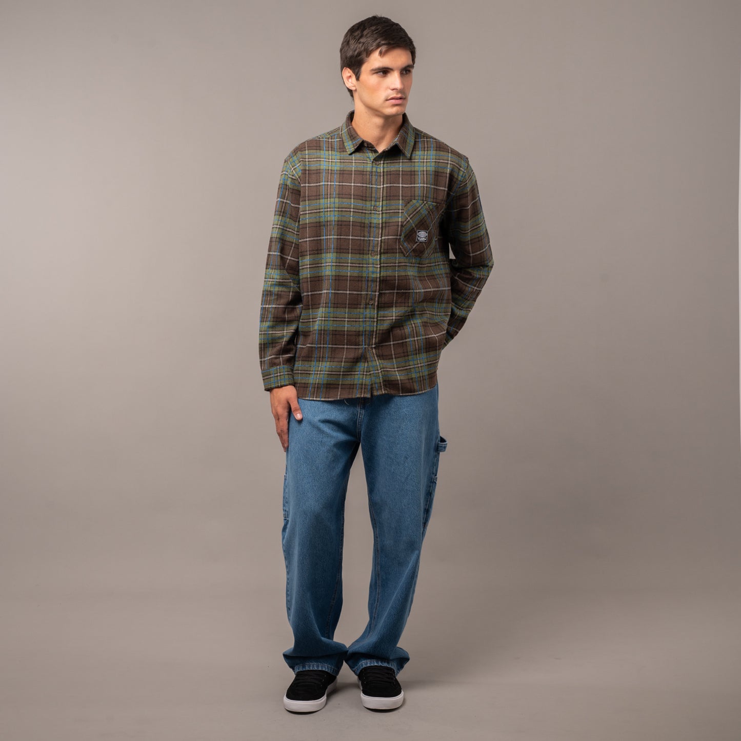 Camisa Rusty Worldwide Cuts Long Slleve Savanna