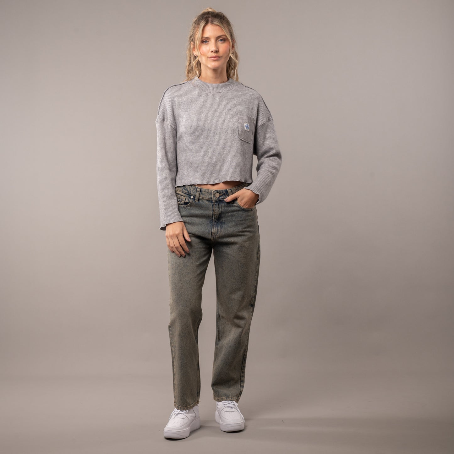 Remera Rusty Worldwide Grey Marle