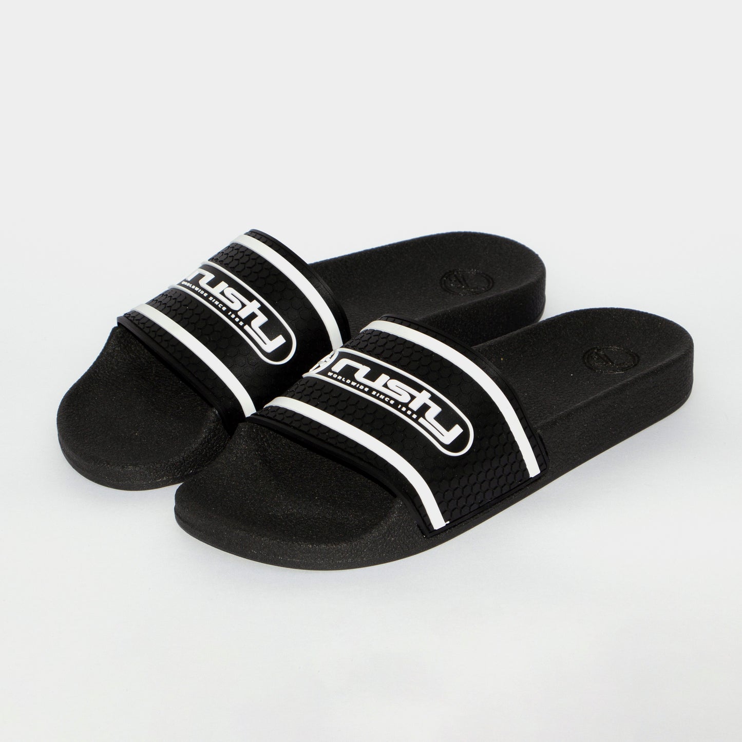 Ojotas Rusty Worldwide Since 1985 Slide Black