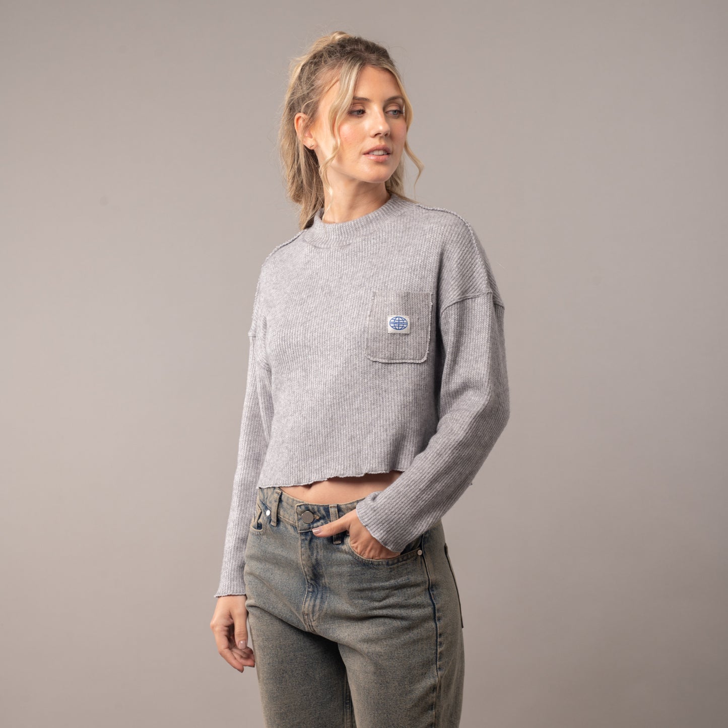 Remera Rusty Worldwide Grey Marle
