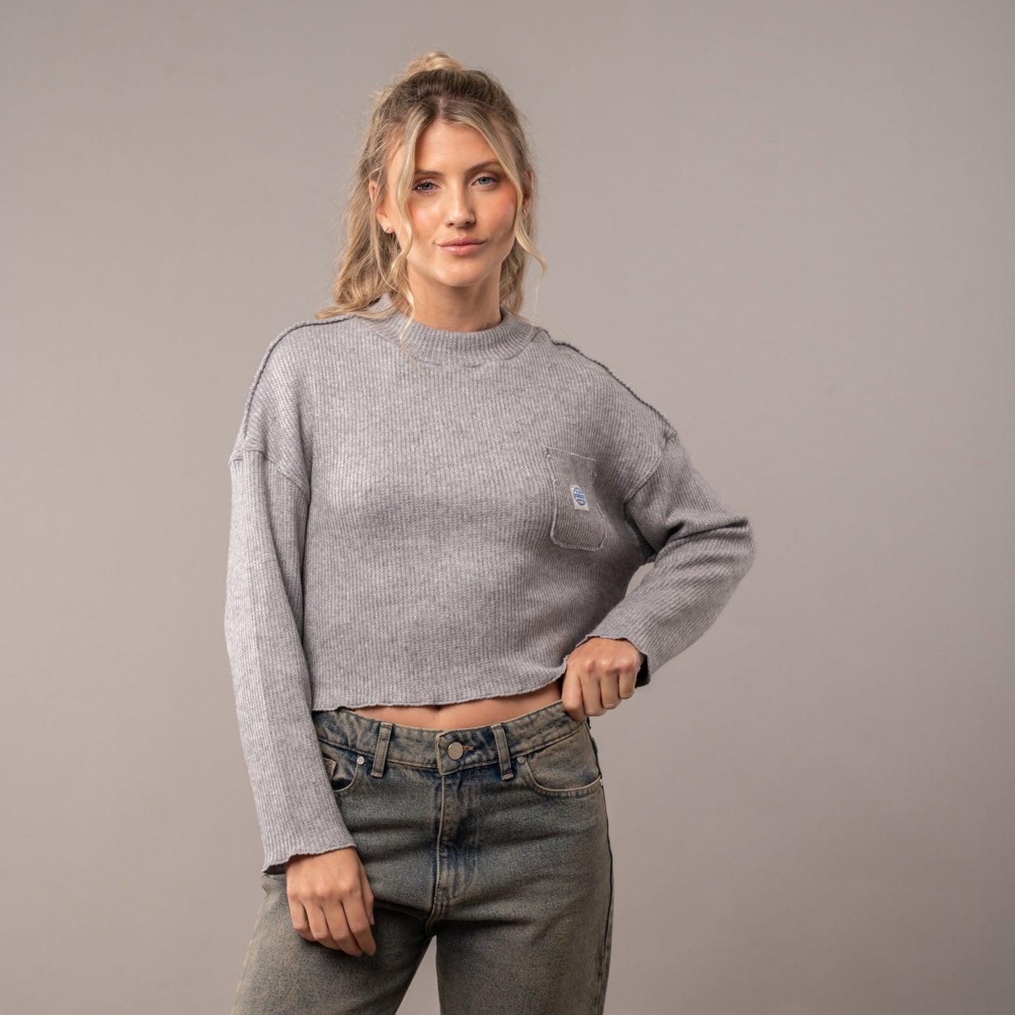 Remera Rusty Worldwide Grey Marle