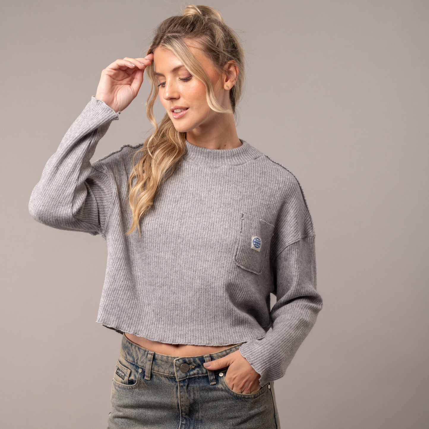 Remera Rusty Worldwide Grey Marle