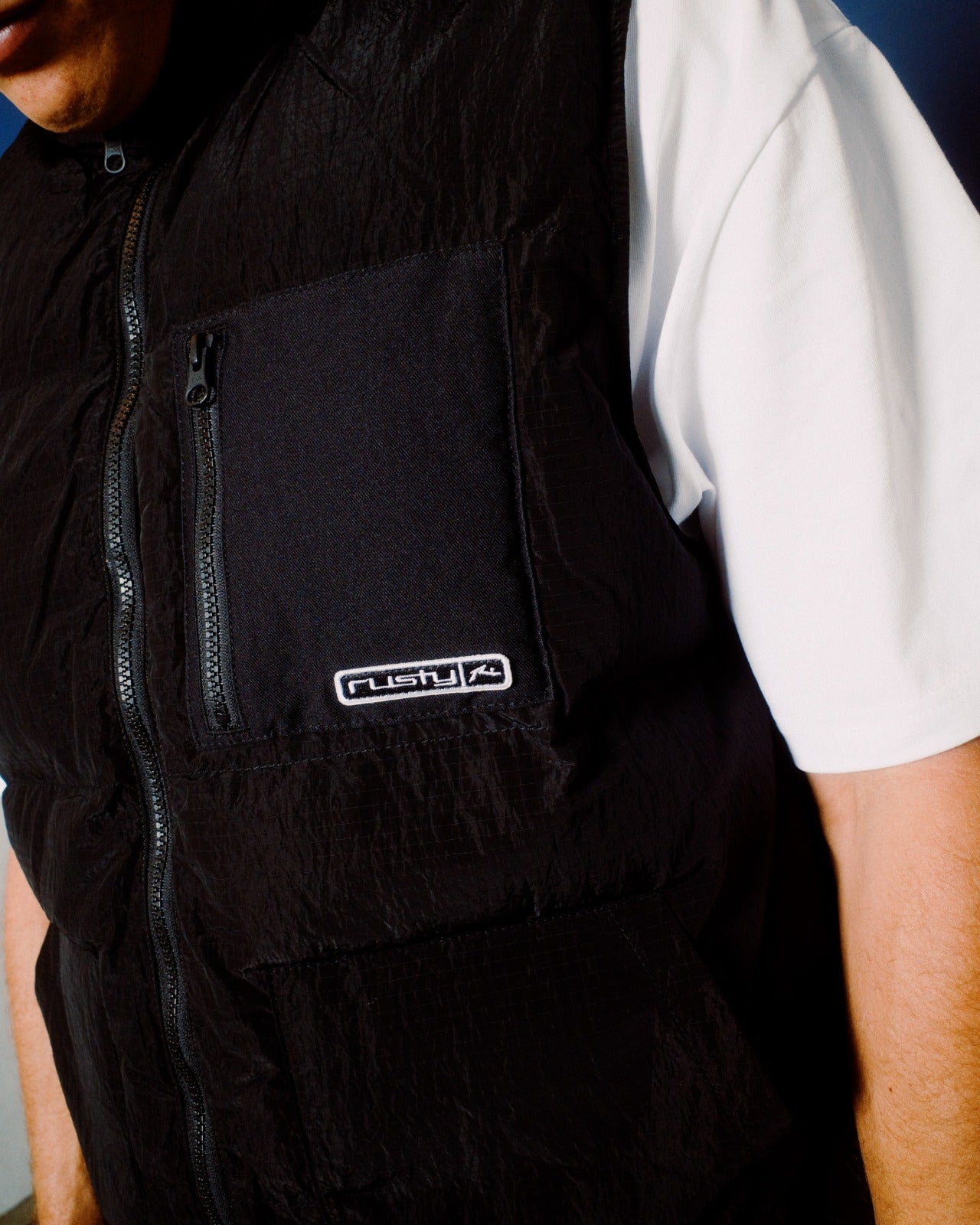 Chaleco Rusty Rippa Puffer Vest Black