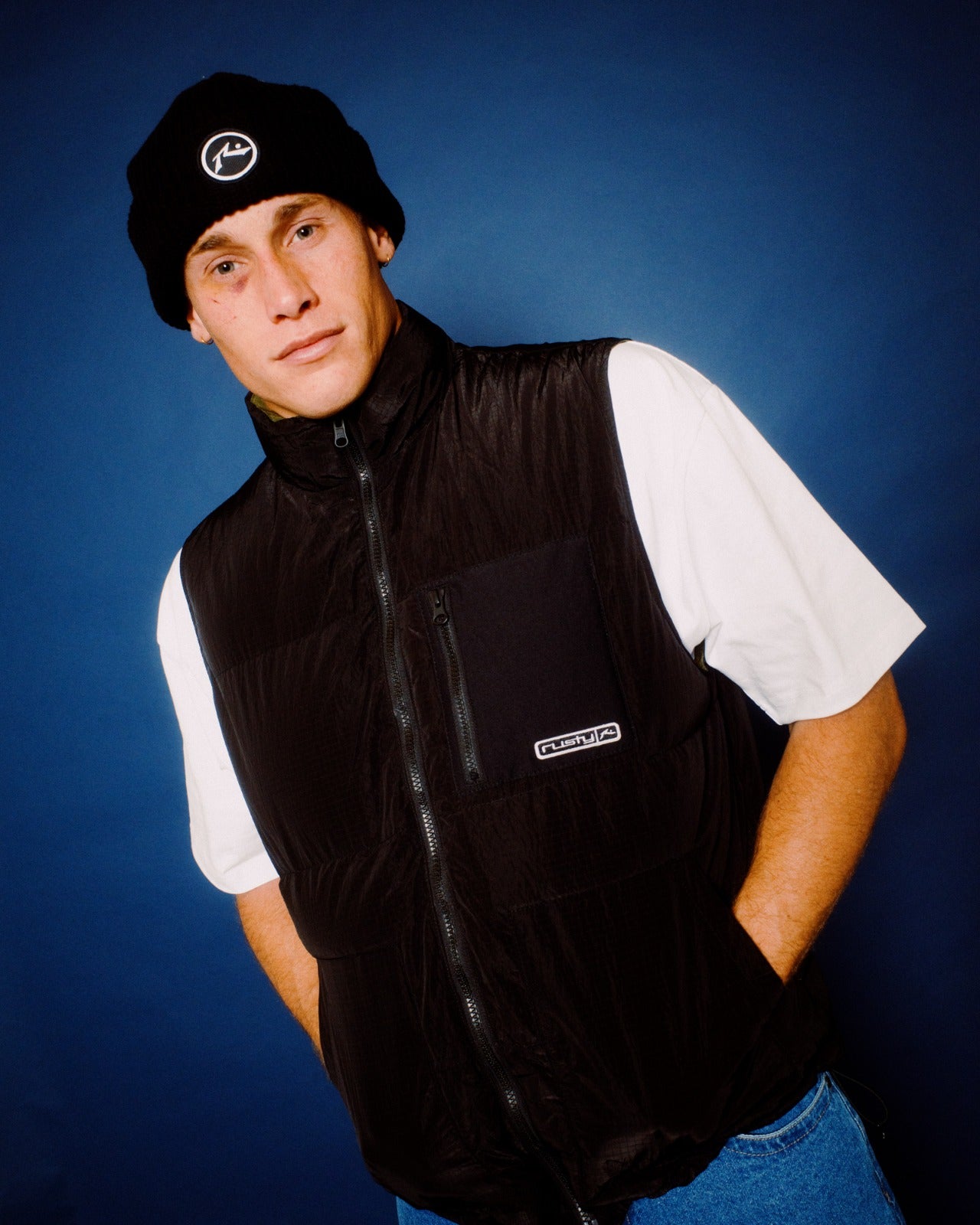Chaleco Rusty Rippa Puffer Vest Black