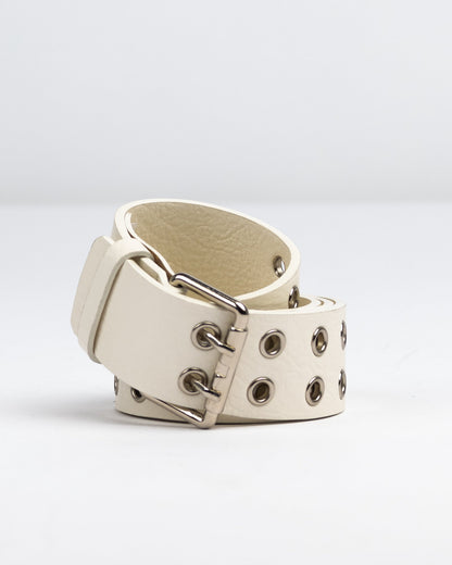 Cinturon Rusty Xoxo Eyelet Belt* Off White