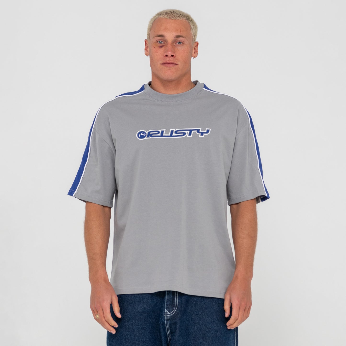 Remera Rusty Alonso Ultimate Grey/Mazarine