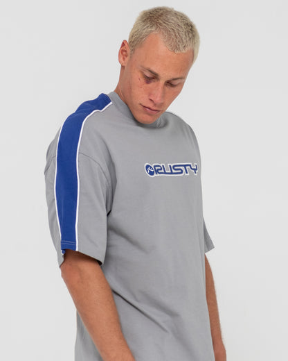 Remera Rusty Alonso Ultimate Grey/Mazarine