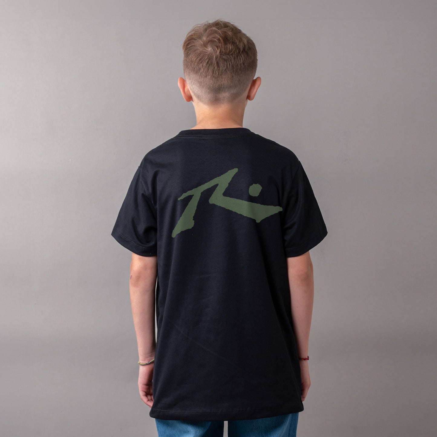 Remera Rusty Competition Jr Black/Military Green