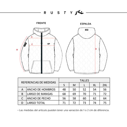 Campera Abrigo Rusty Freemont Green