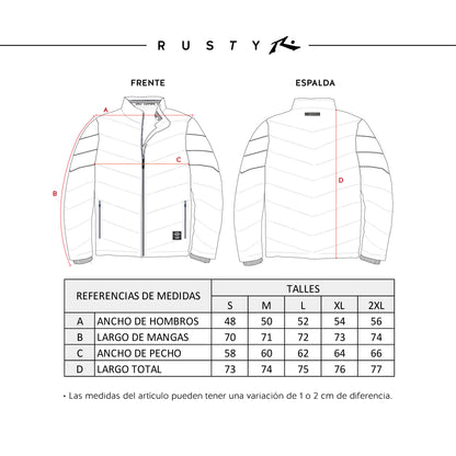 Campera Abrigo Rusty Mobiler Black