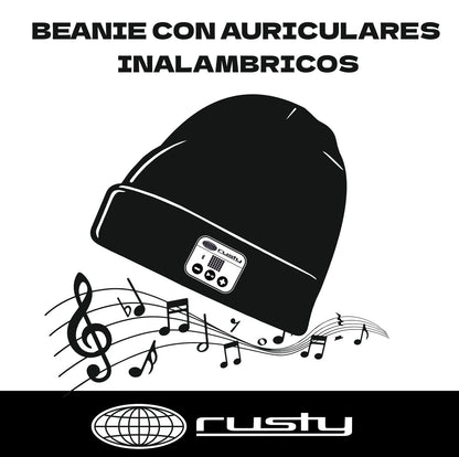 Gorro Lana Rusty Music Beanie Black