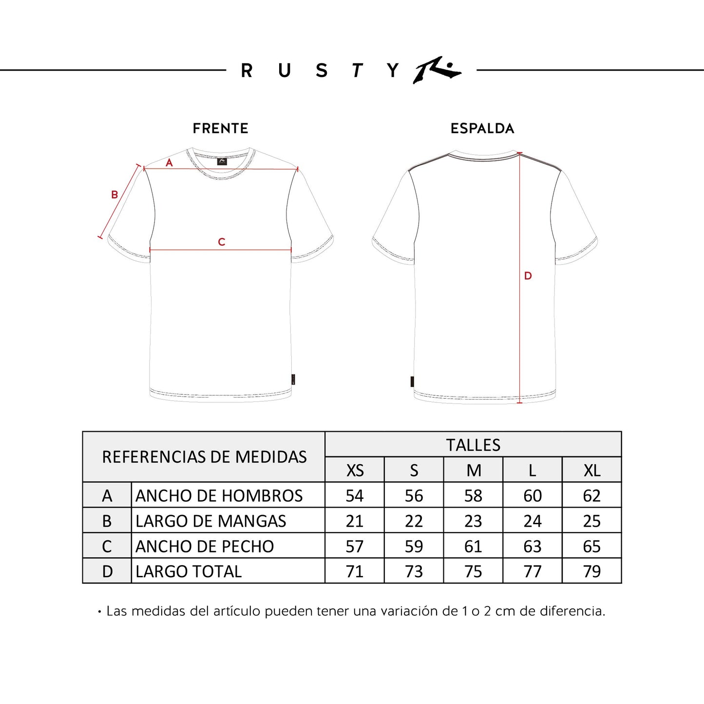 Remera Rusty Registered White