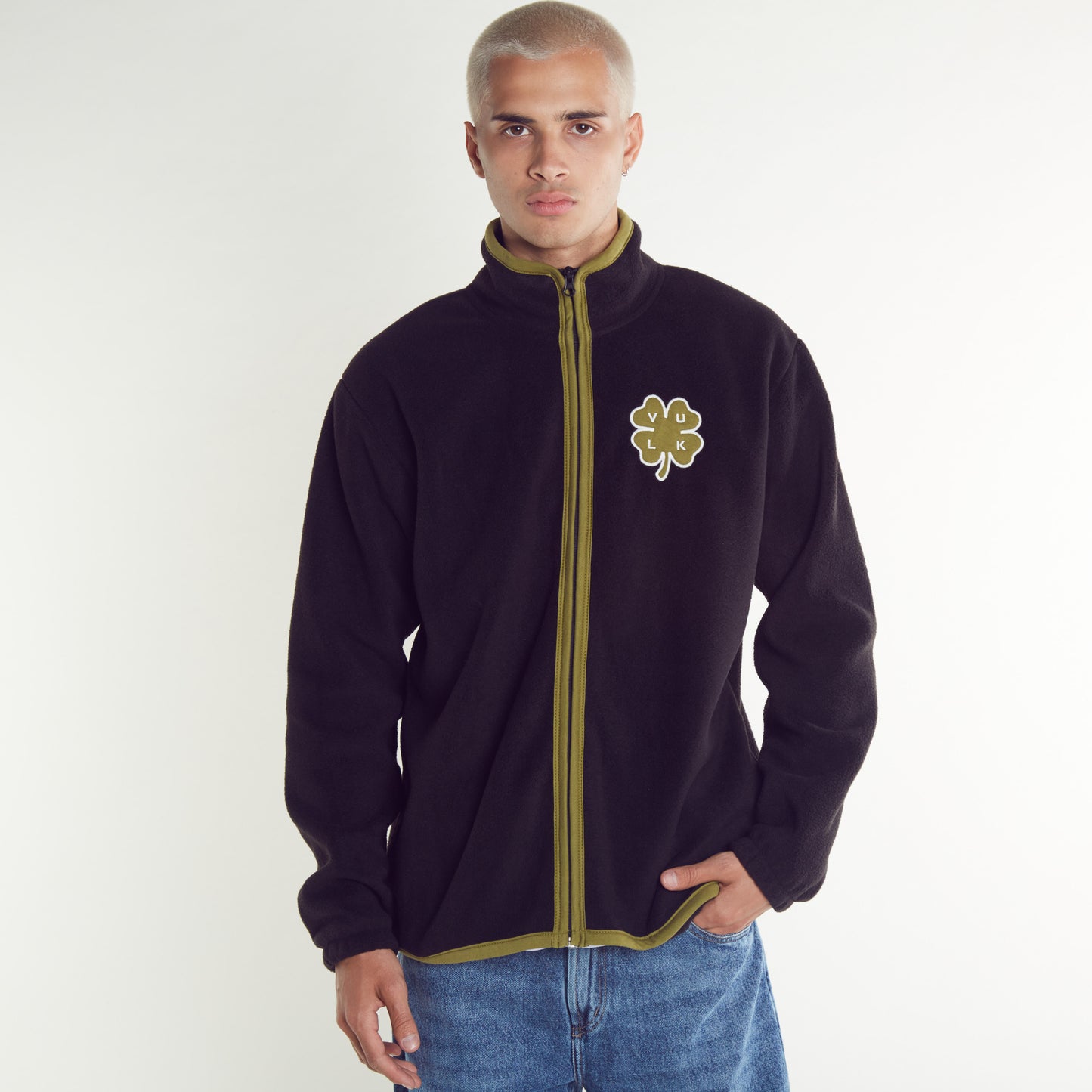 Campera Canguro Vulk Lucky Cozy Ziphood Black