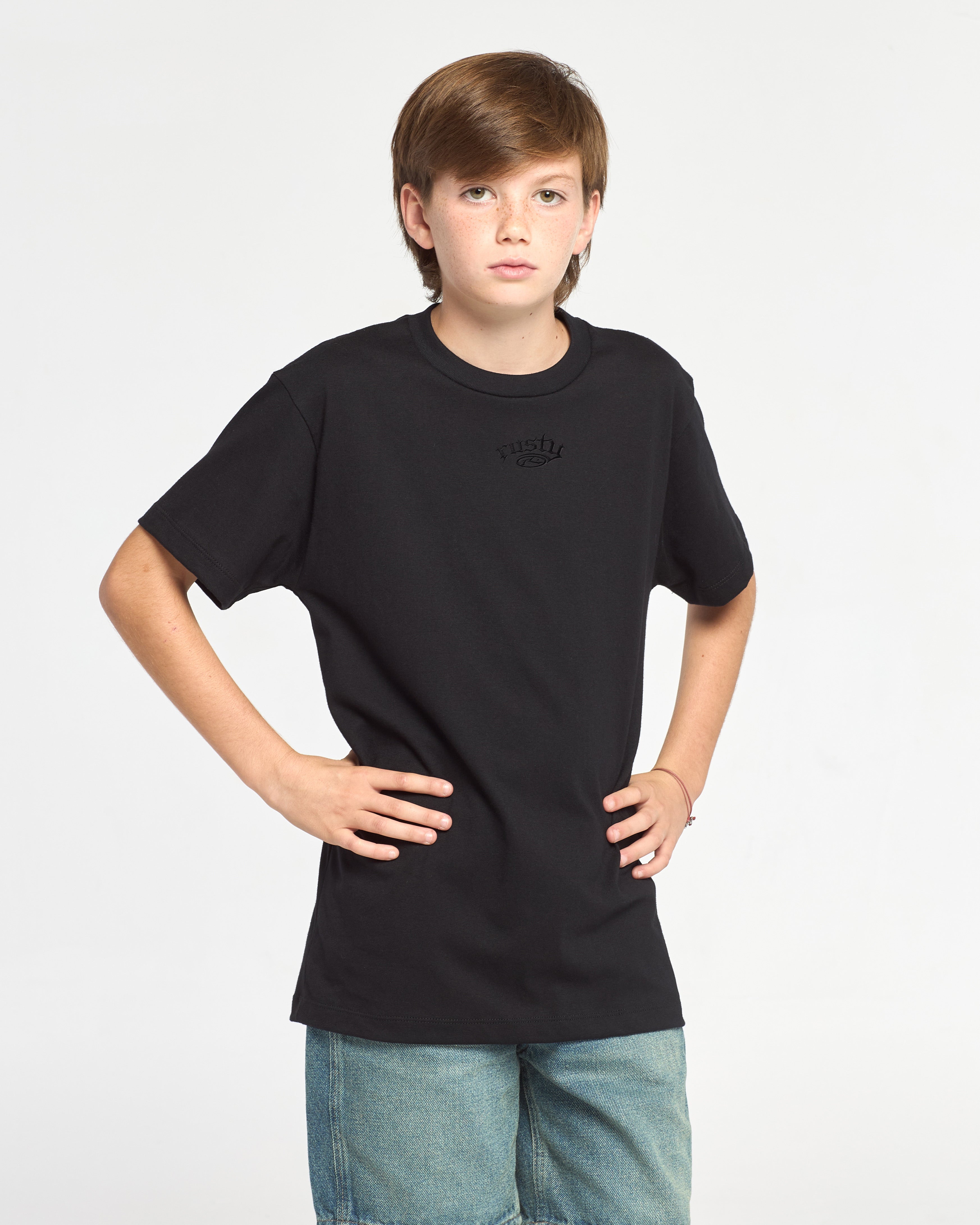 Remera Mc Rusty Wild Peace Tee St Jr Black