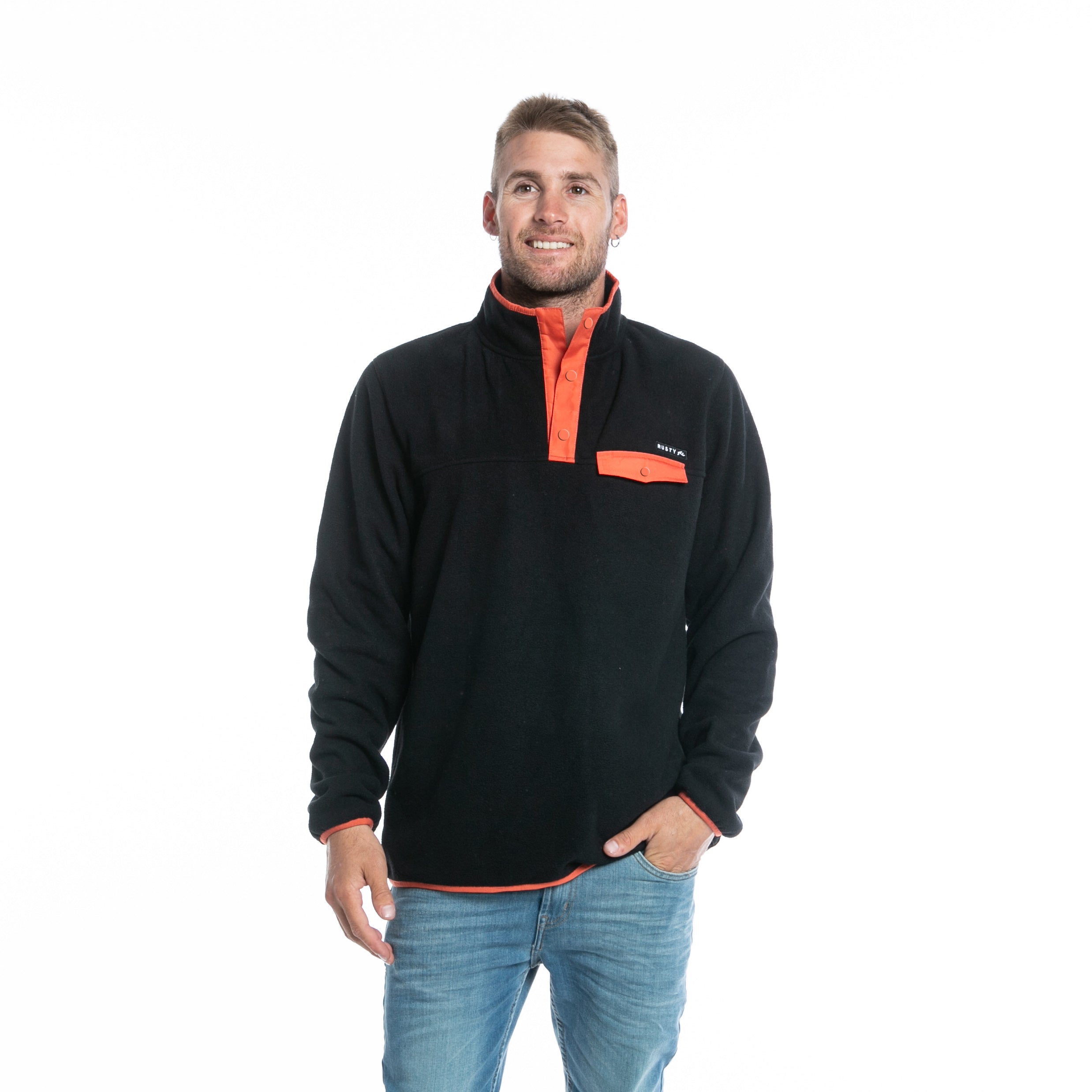 Buzo Rusty Acacias Polar 1/4 Button Crew
