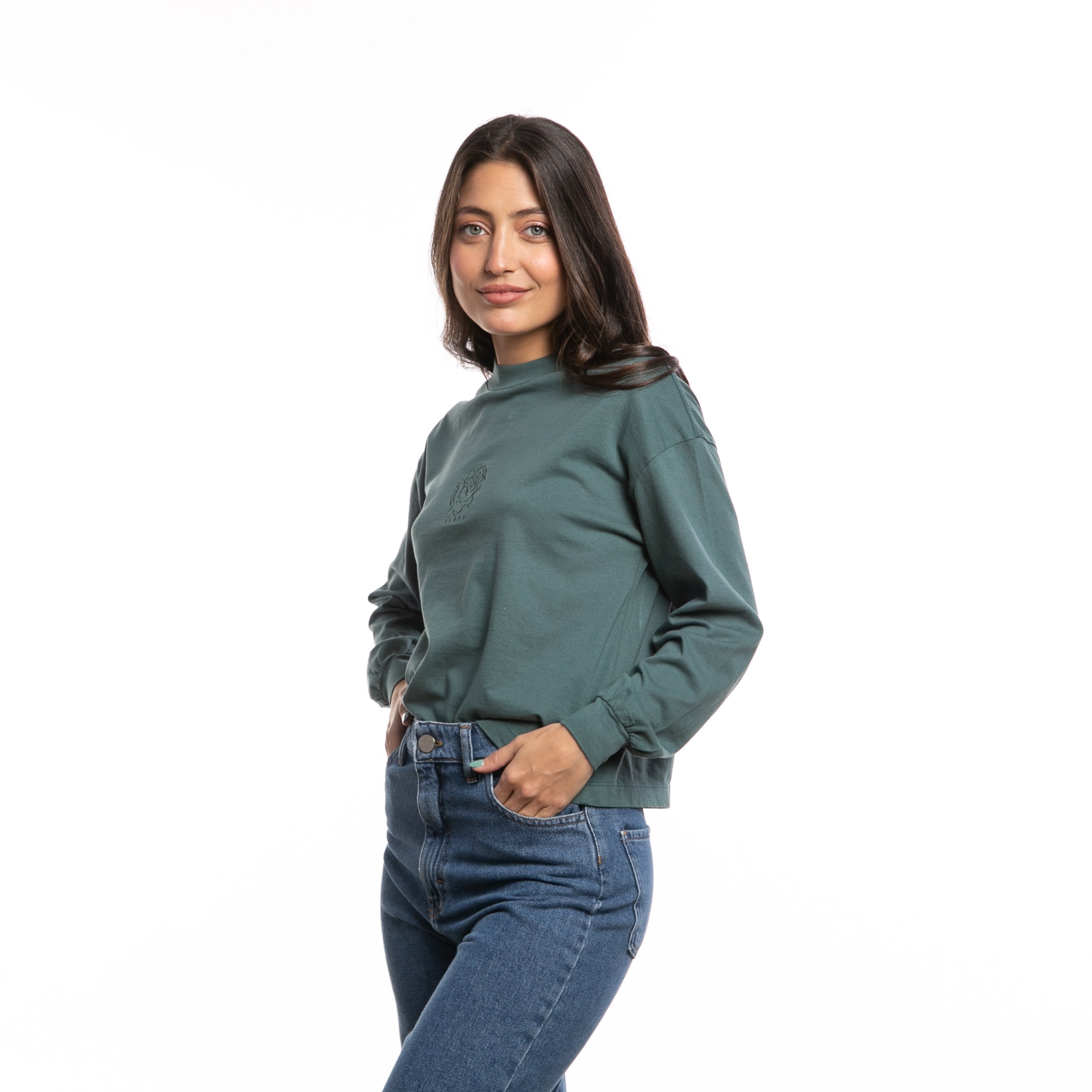 Remera Rustys Botanical Rose Long Sleeve Relaxed