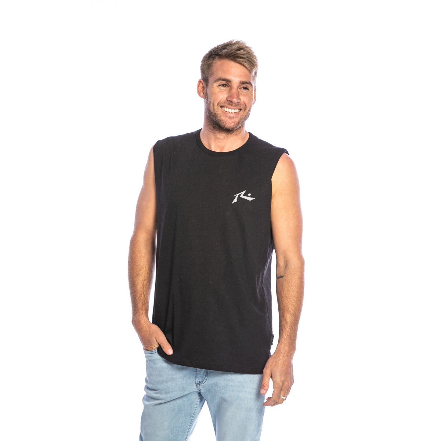Remera S/M Hombre Rusty Competition Negro