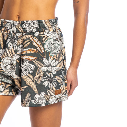 Bermuda Rusty Beach Flowers Relaxed Short