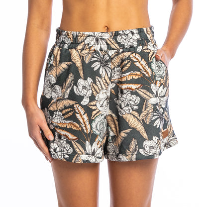 Bermuda Rusty Beach Flowers Relaxed Short